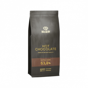 Горький горячий шоколад "BELGERY" 63,8% какао, 400г